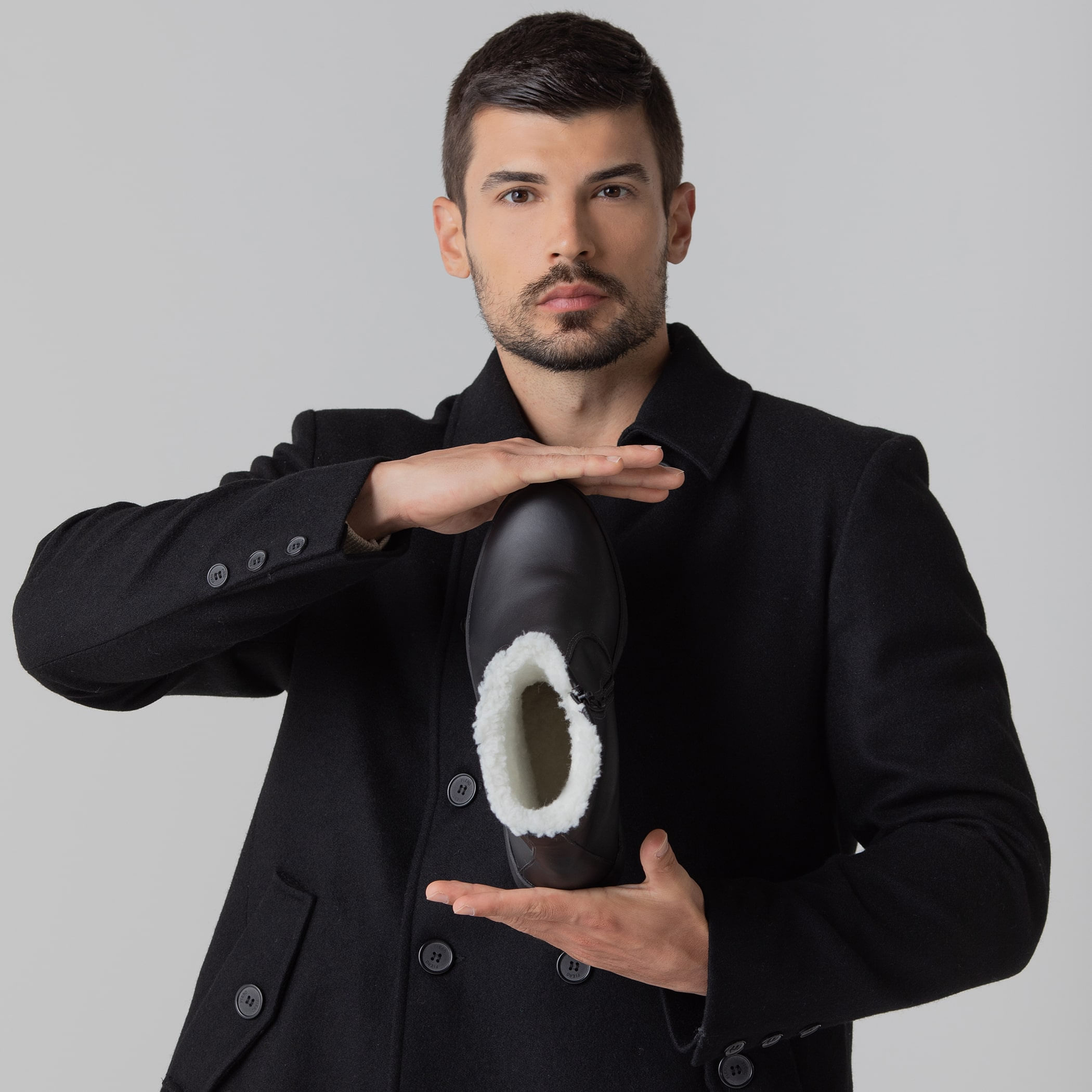 Bota masculina forrada em lã sintética New Pucón Ref.:23552