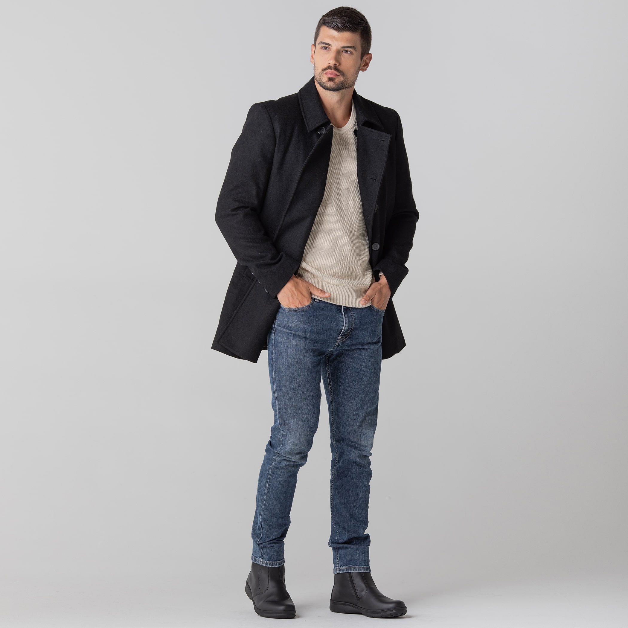 Bota masculina forrada em lã sintética New Pucón Ref.:23552