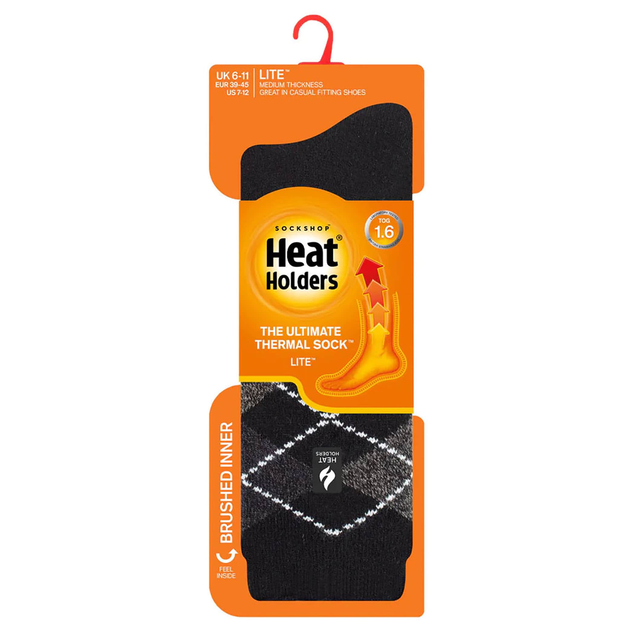 Meia Térmica Masculina Heat Holders  Lite 1.6 Cano Médio