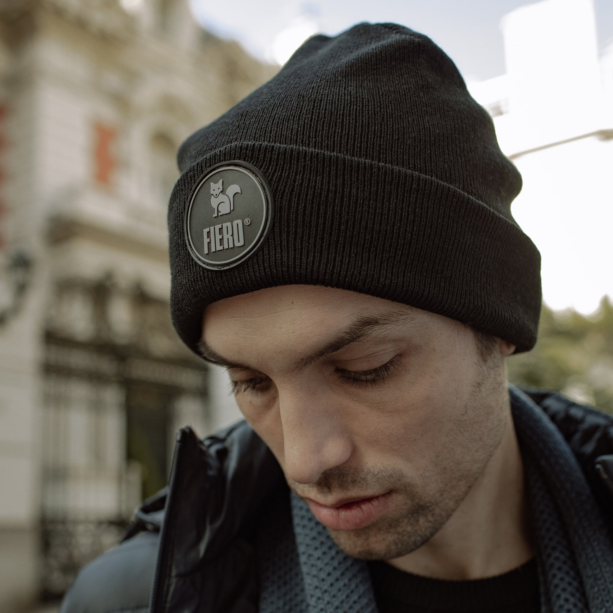 Gorro em tricô canelado Valdez