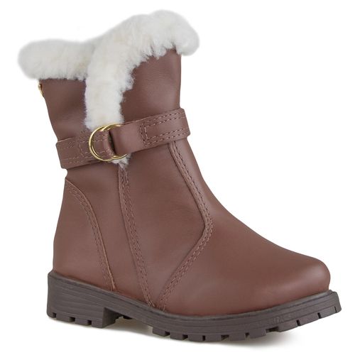 Bota Infantil com couro impermeável para neve Vancouver Kids em lã sintética Ref.:2009