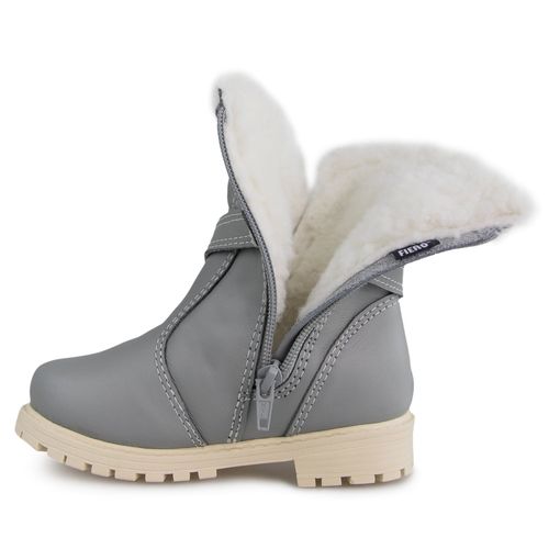 Bota Infantil com couro impermeável para neve Vancouver Kids em lã sintética Ref.:2009