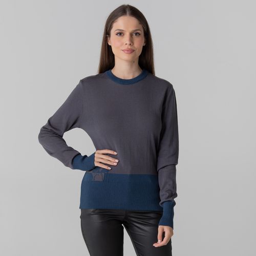 Suéter feminino em tricô Polar Fox gola redonda