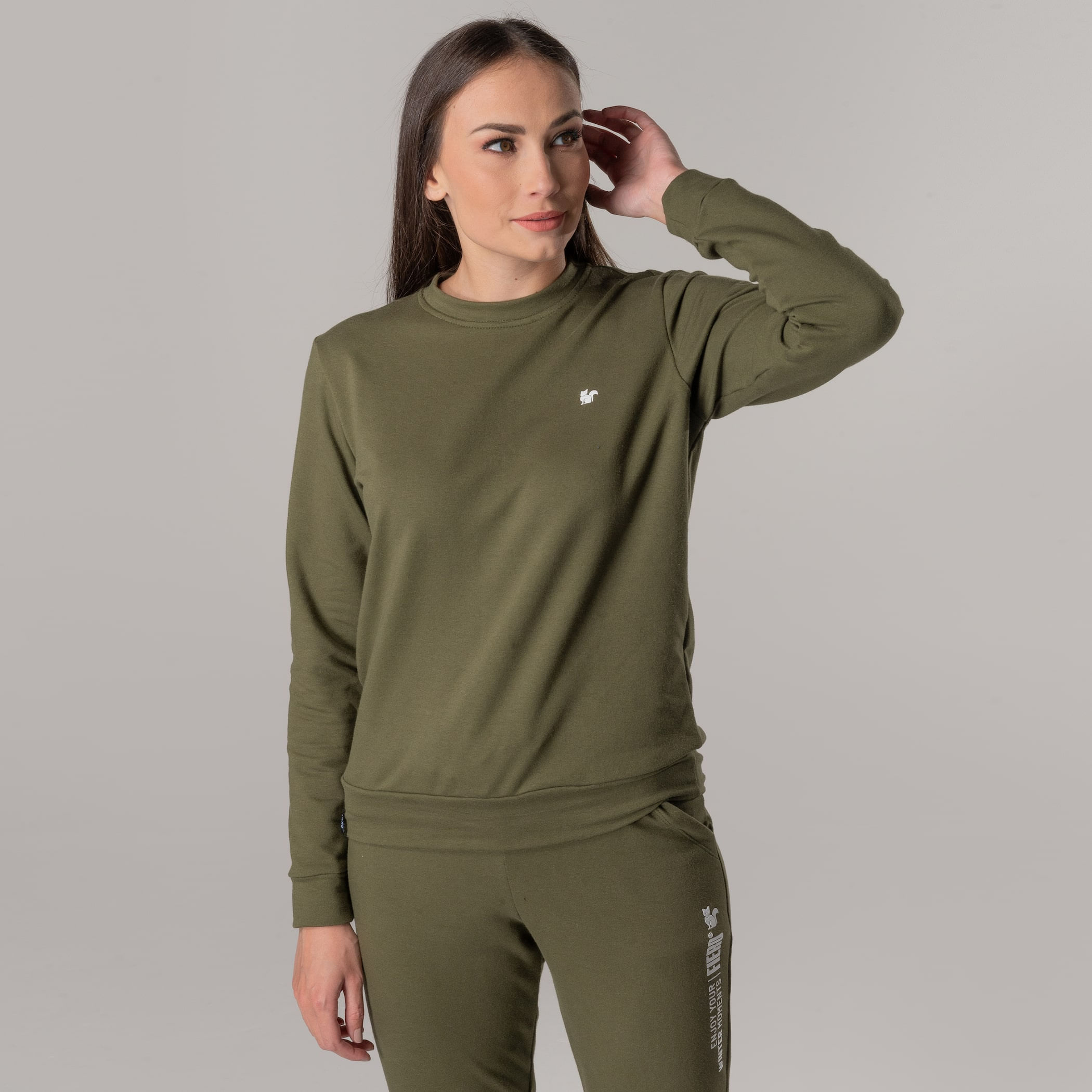 Blusa moletom feminino Basic