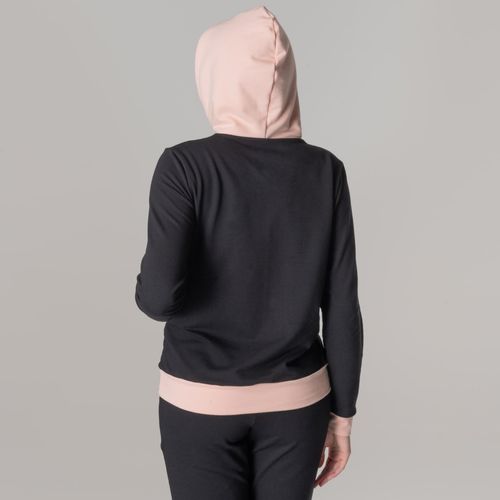 Blusa Moletom Feminina Colors Premium Hood com capuz canguru