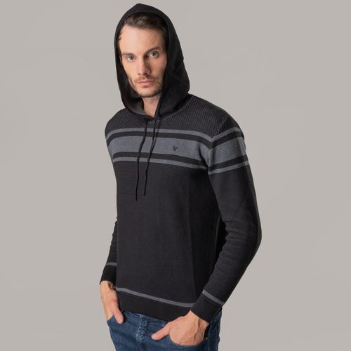 Suéter Masculino Tricô Premium Hoody com capuz