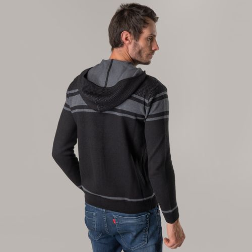 Suéter Masculino Tricô Premium Hoody com capuz