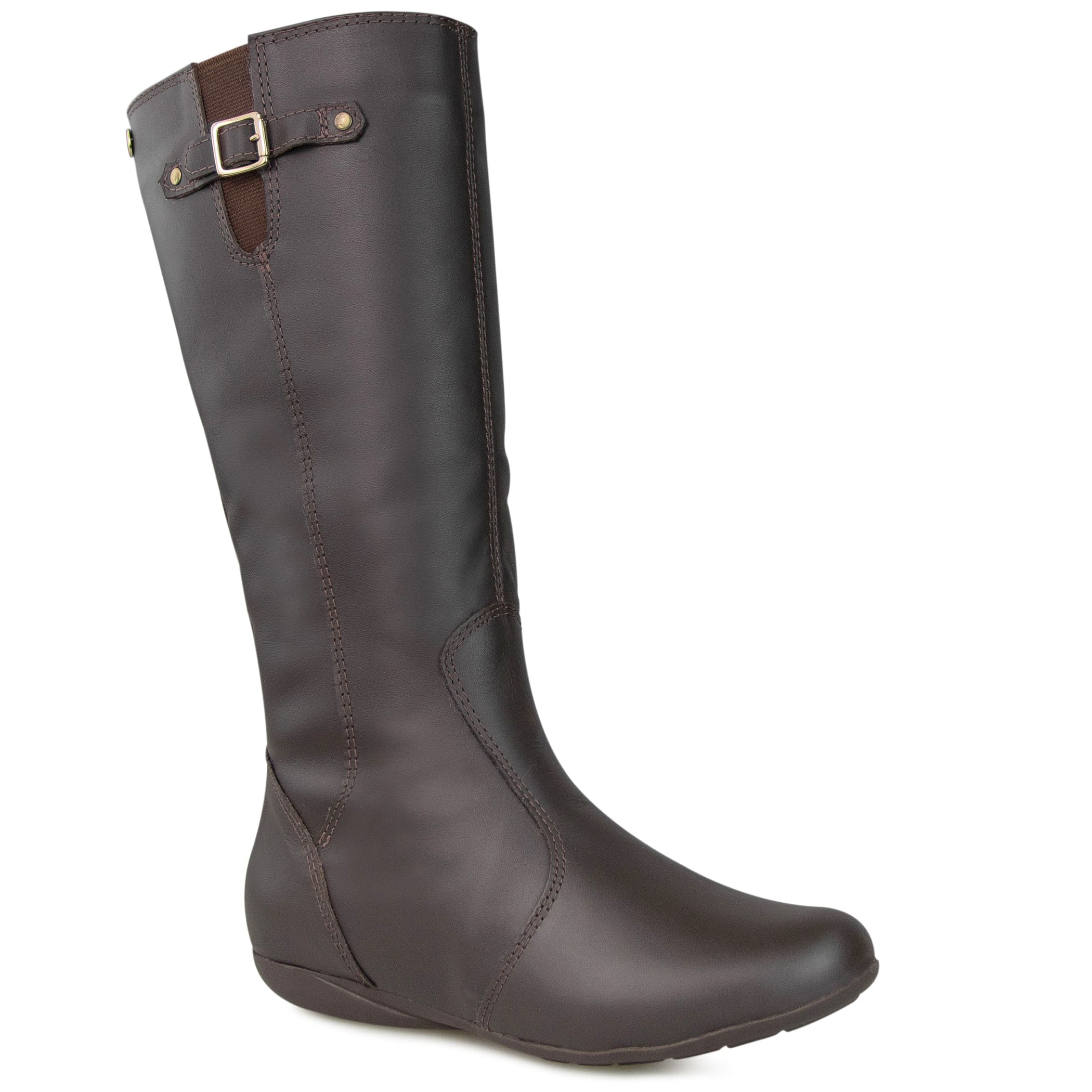 Bota feminina rasteira Fernie forrada em lã sintética Ref.:23662