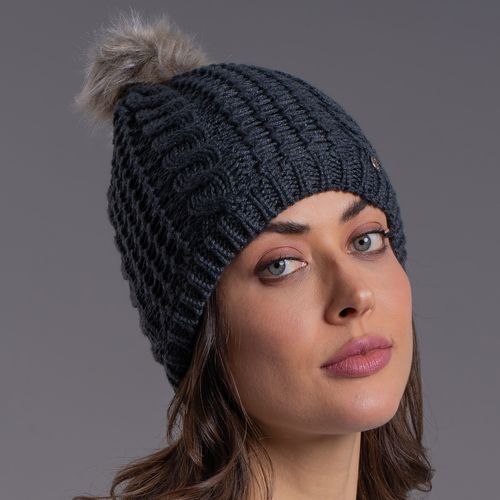 Gorro Feminino Pompom Copenhague forrado em lã