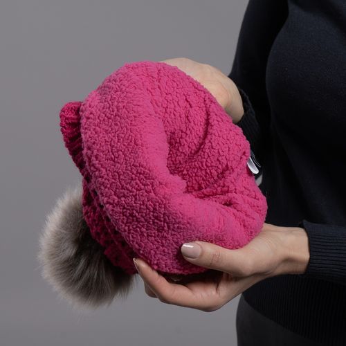 Gorro Feminino Pompom Copenhague forrado em lã