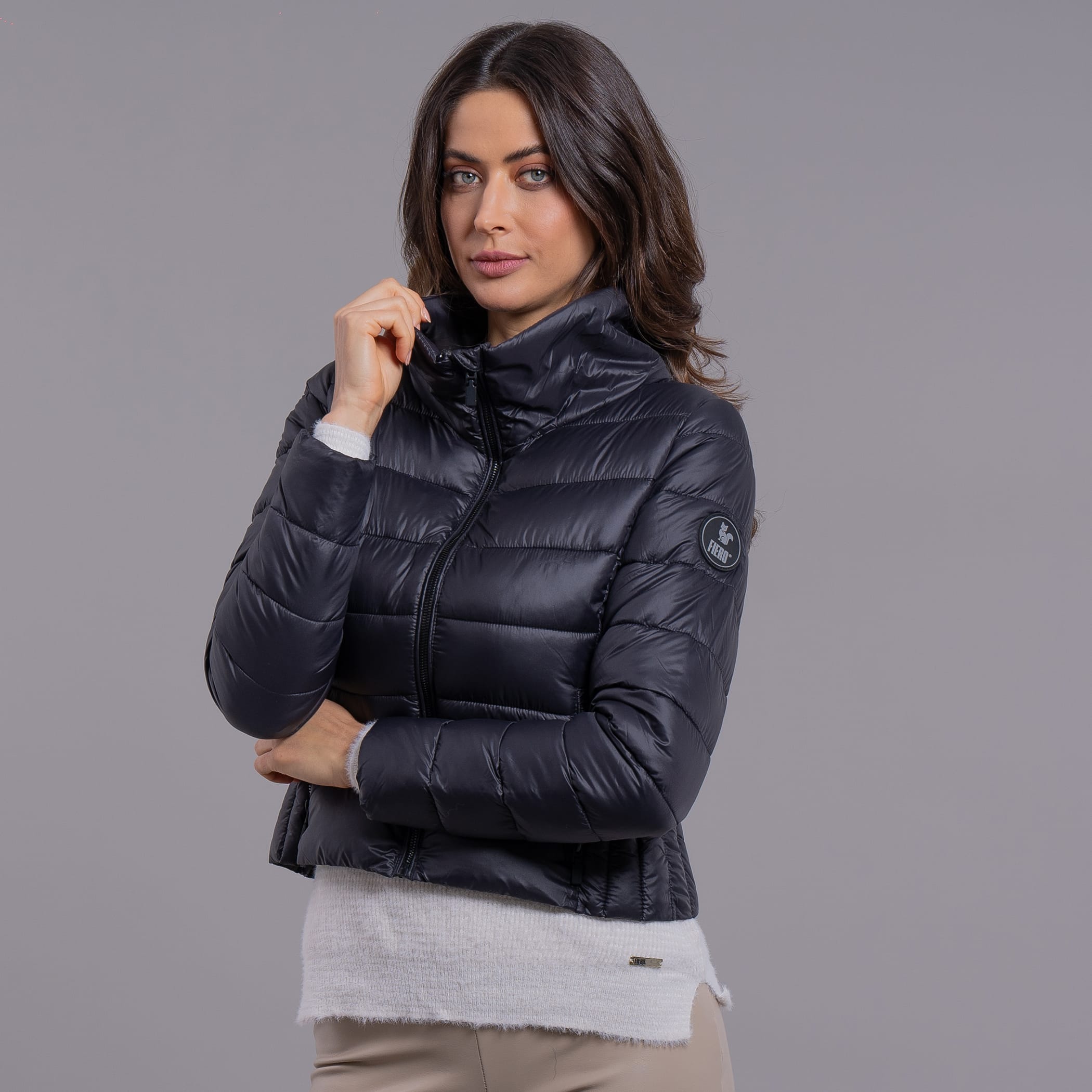 Casaco feminino puffer Tech Alpine Cairngorms com gola de pelos removíveis