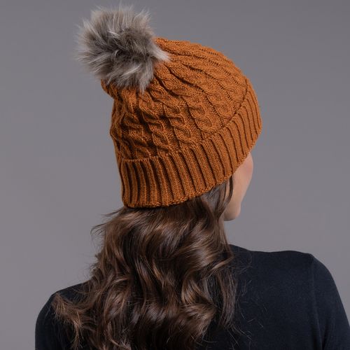 Gorro em tricô Vielas com pompom