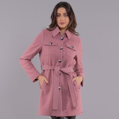 Casaco Térmico Feminino Saint-Tropez em lã premium com cinto