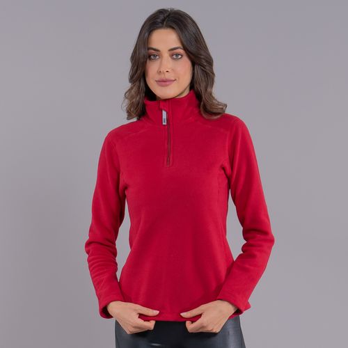 Fleece Térmico Feminino para neve e frio Meio Zíper Nuuk Original