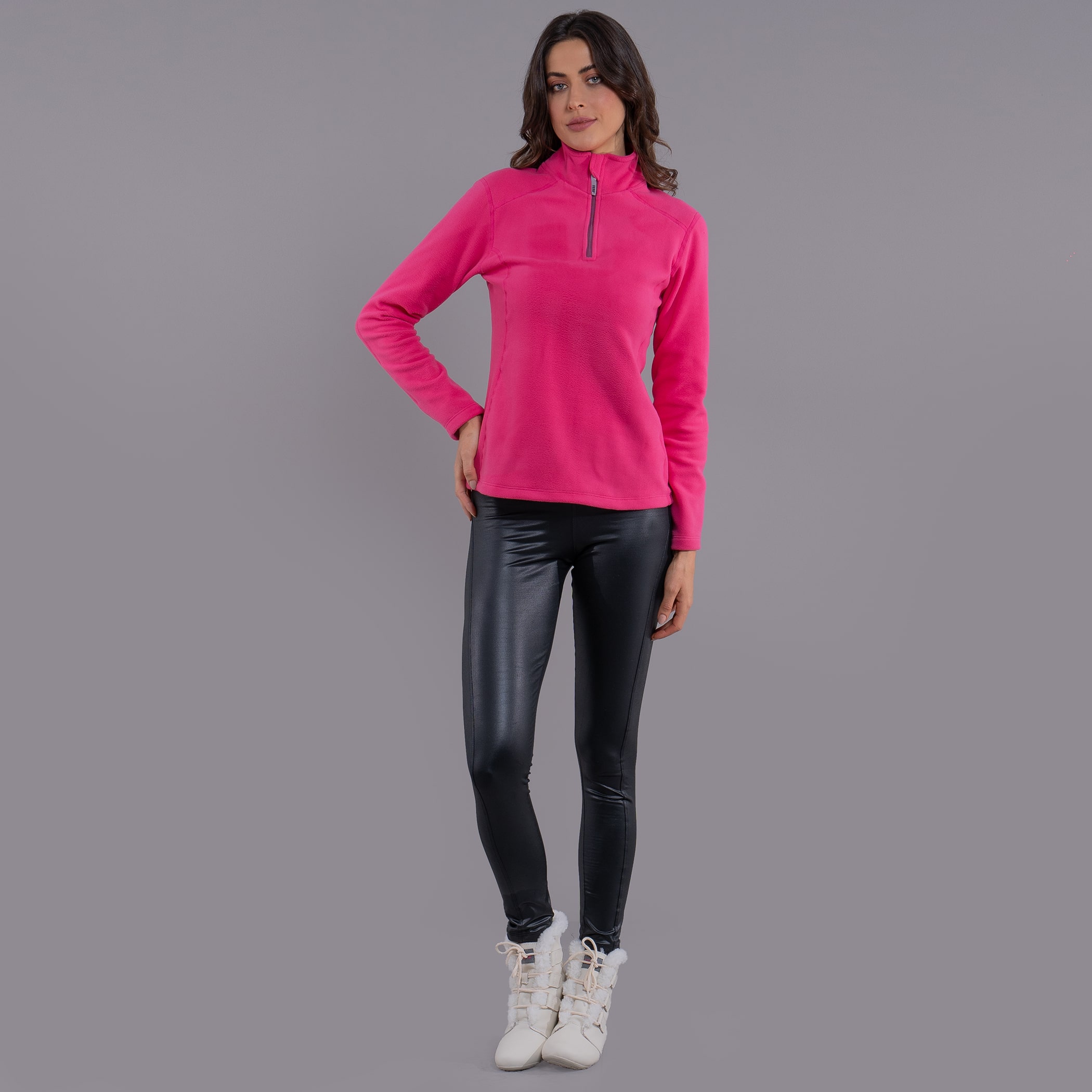 Fleece Térmico Feminino Meio Zíper Nuuk (Sense Fleece Original)