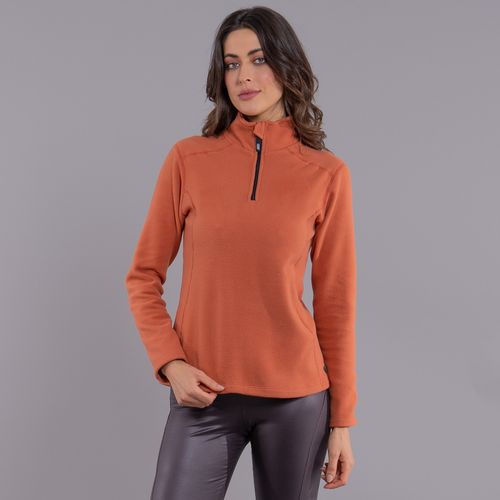Fleece Térmico Feminino para neve e frio Meio Zíper Nuuk Original