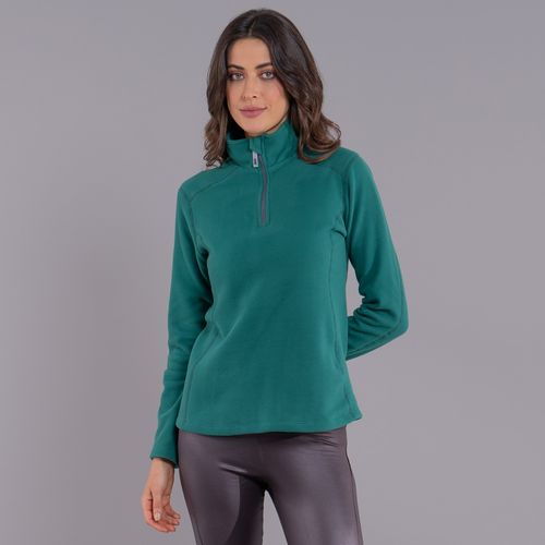 Fleece Térmico Feminino para neve e frio Meio Zíper Nuuk Original