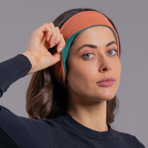Protetor de Orelha em fleece Headband dupla face para o frio inverno e neve