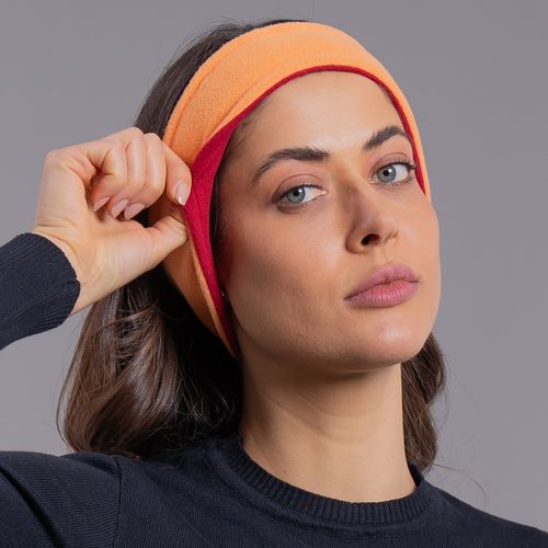 Protetor de Orelha em fleece Headband dupla face para o frio inverno e neve