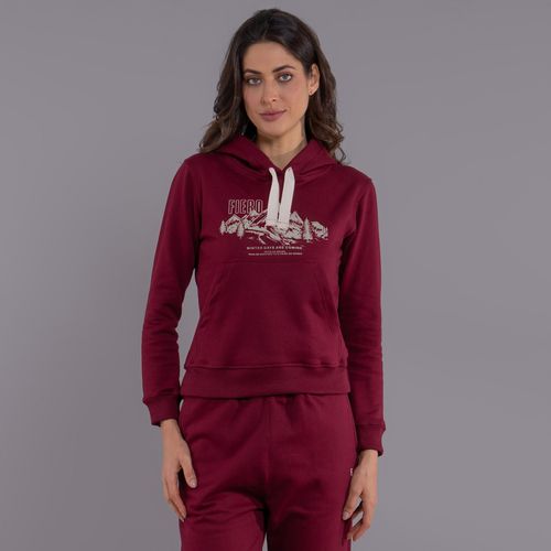 Blusa moletom feminino Ruta 40 canguru com forro peluciado