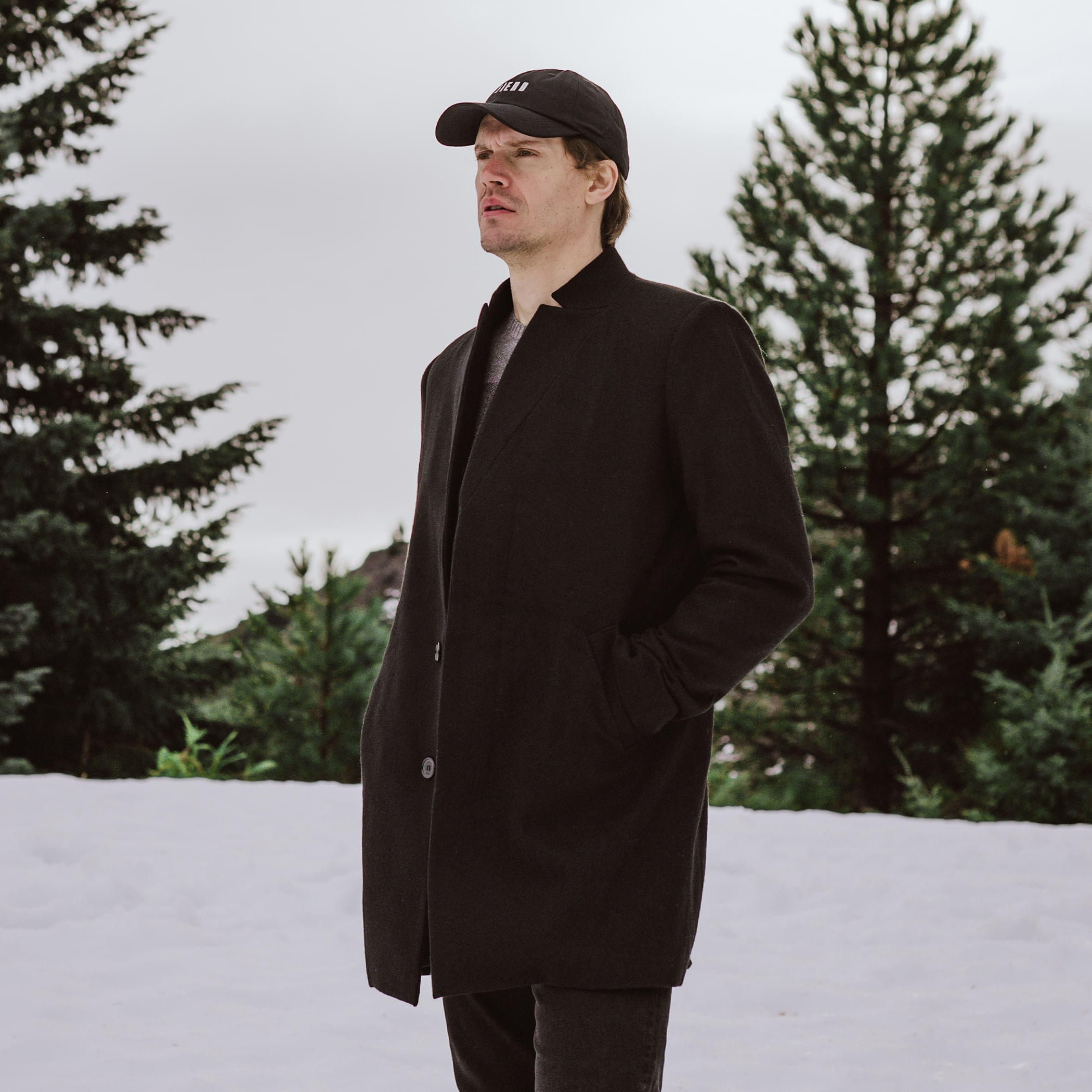 Casaco térmico gola alta slim masculino em lã premium Potsdam