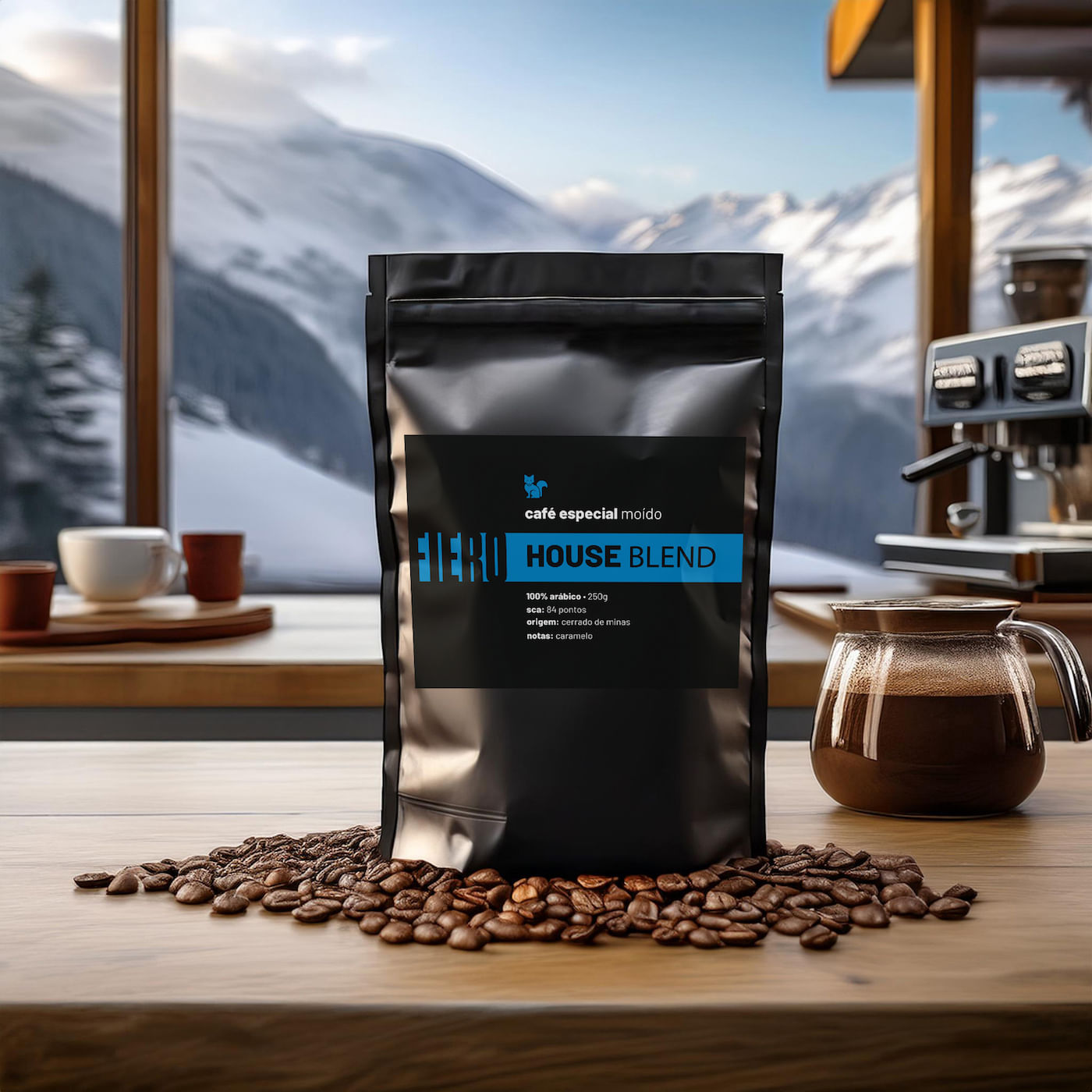 Café especial caramelo House Blend