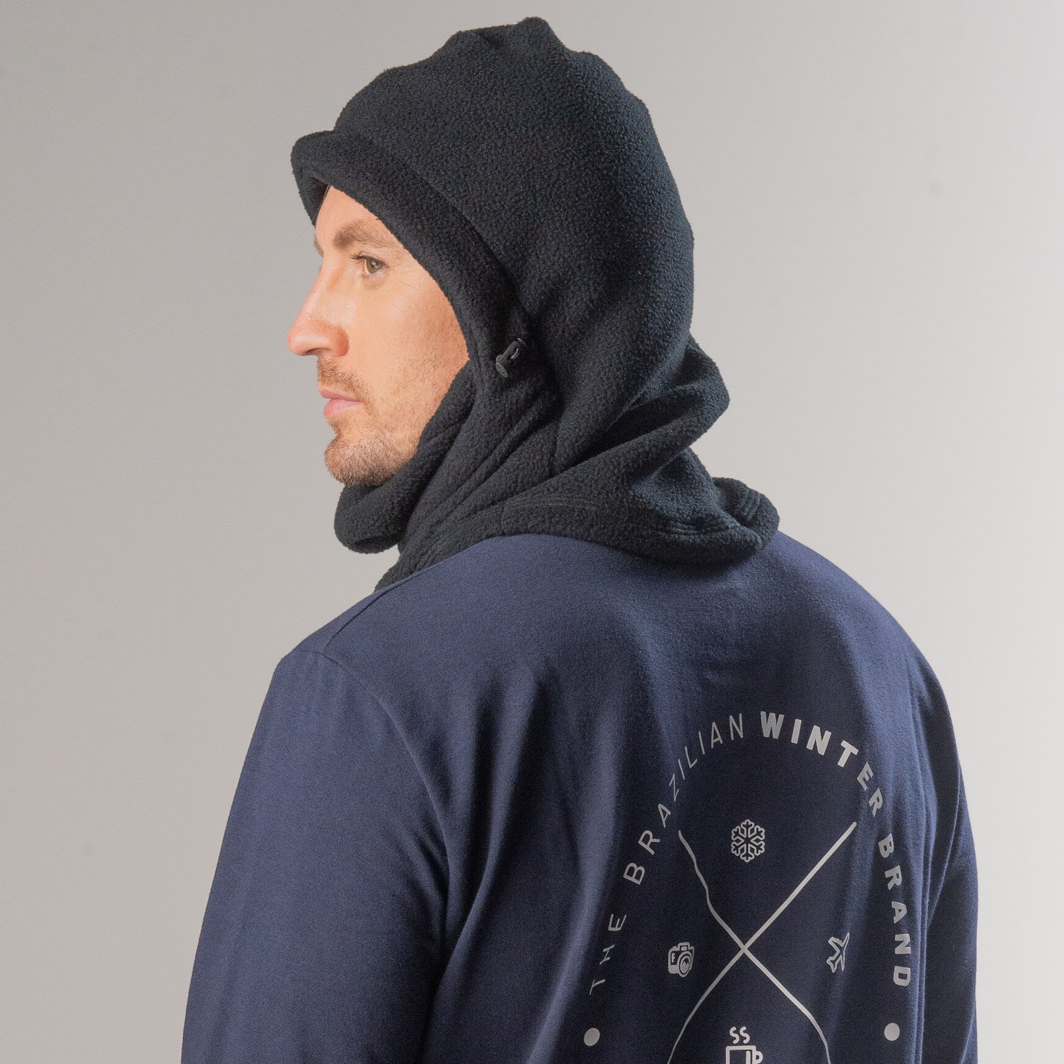 Balaclava Térmica 4 em 1 Winter High Warmer  Unissex Sense Fleece Power