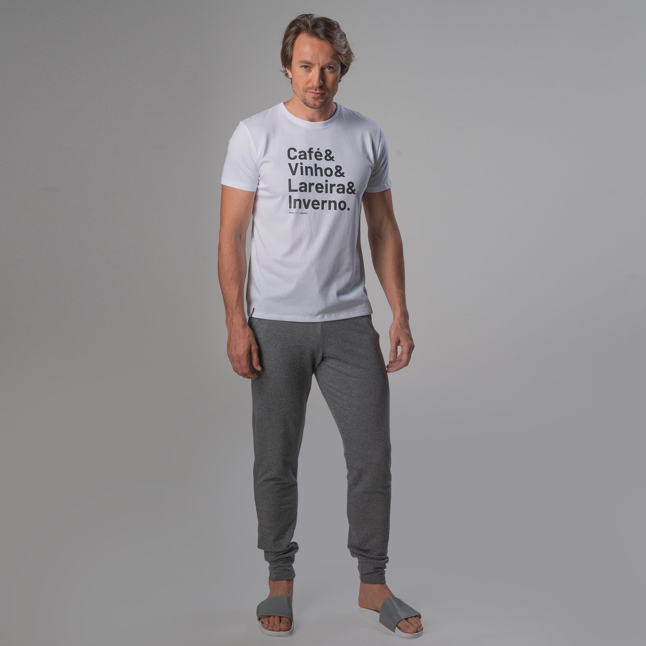 Camiseta Masculina Manga curta Winter Words Slim Fit