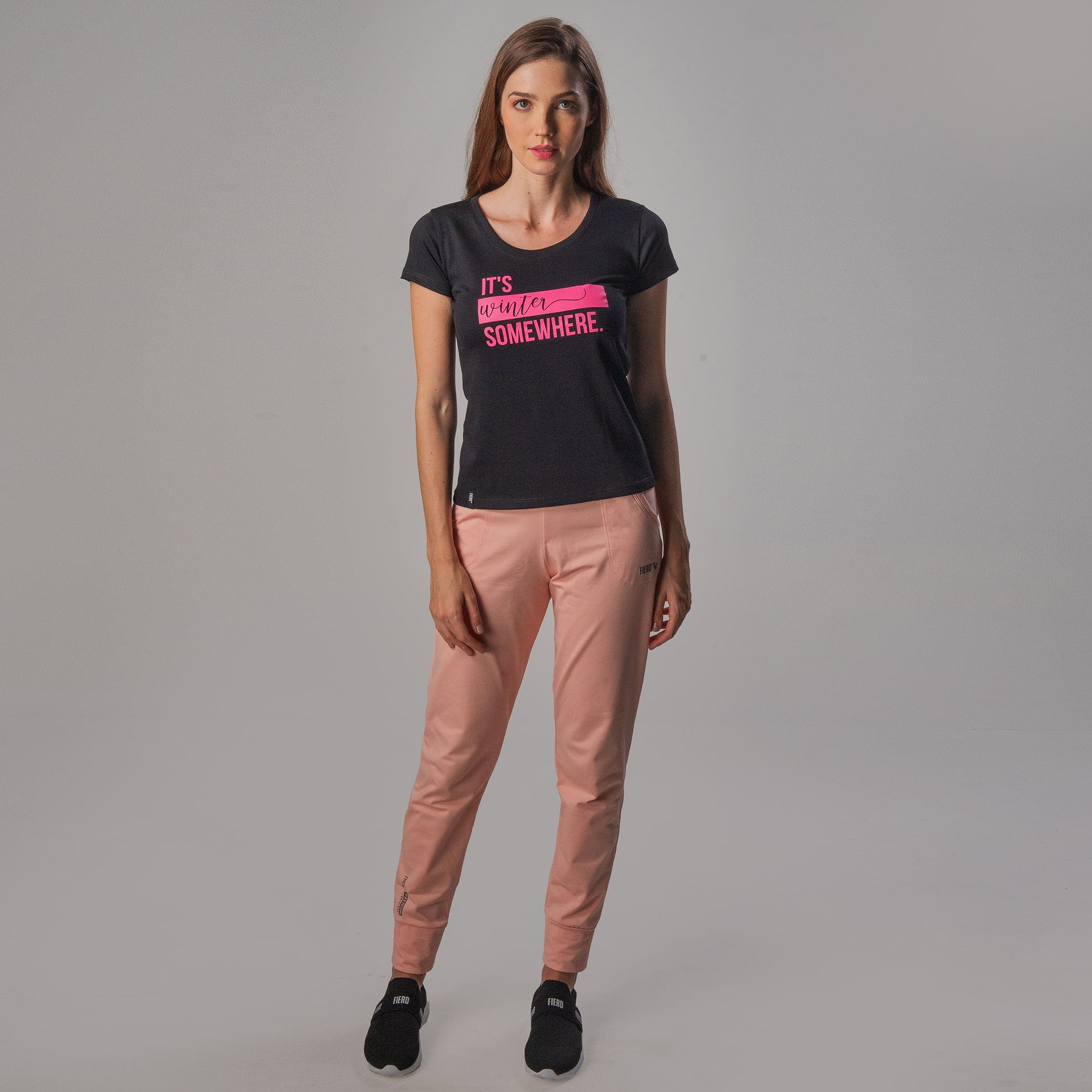 Camiseta Feminina Baby Look Manga curta It’s Winter Somewhere