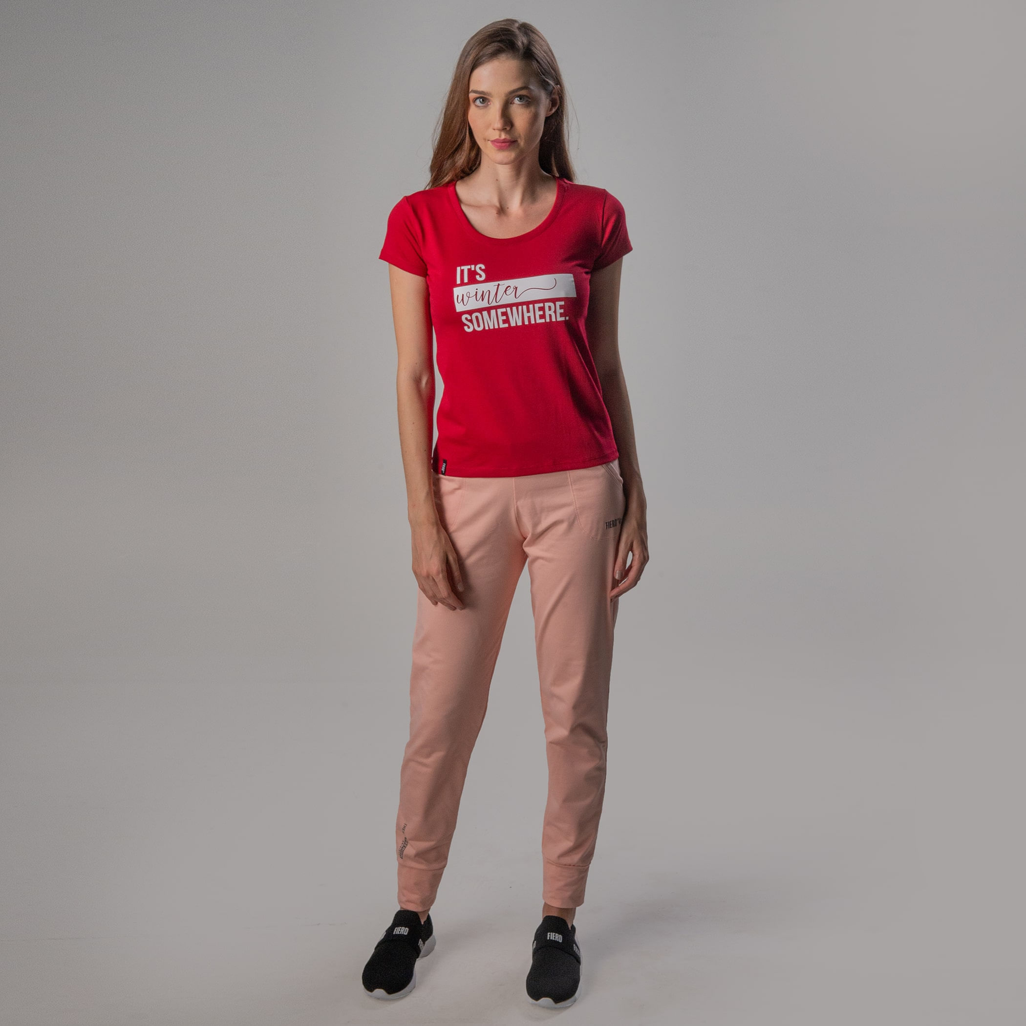 Camiseta Feminina Baby Look Manga curta It’s Winter Somewhere