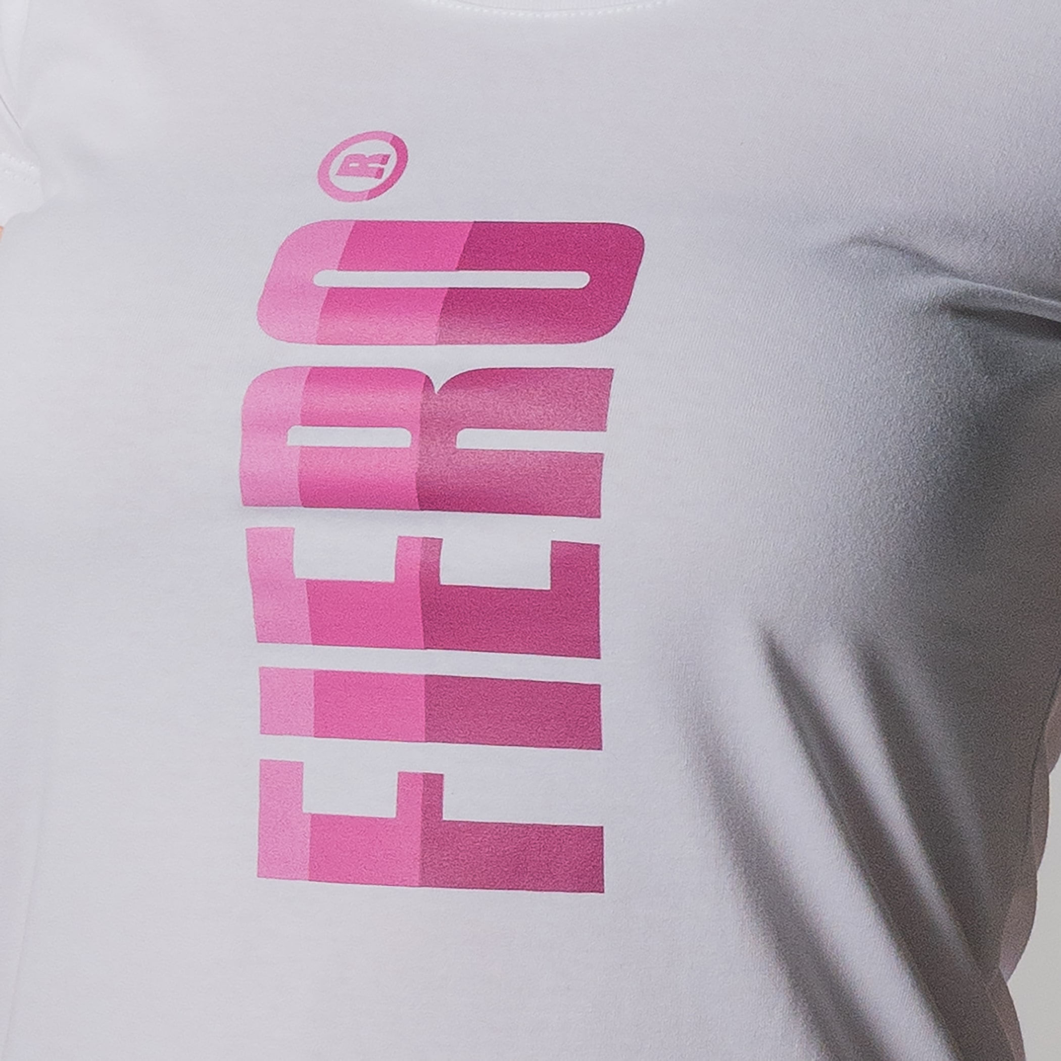 Camiseta Feminina Baby Look Manga curta Degradê Fiero