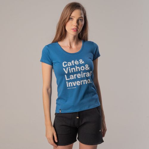 Camiseta Feminina Baby Look Manga curta Winter Words