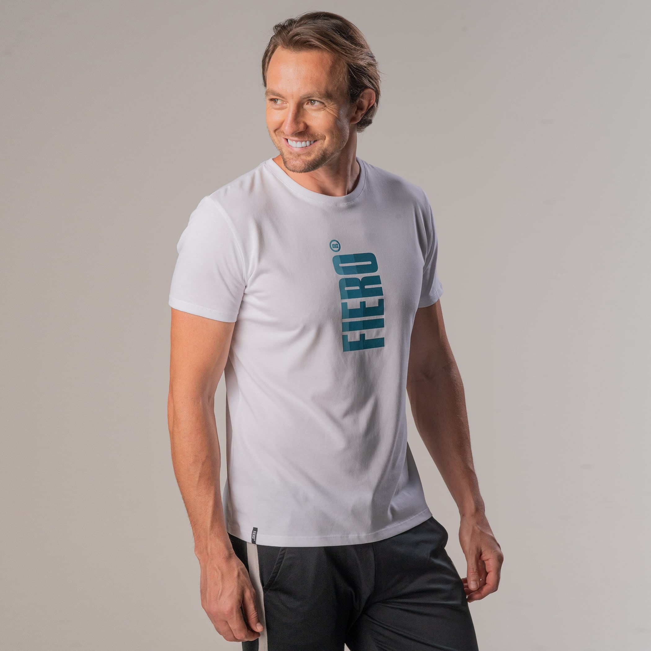 Camiseta Masculina Manga curta Degradê Fiero Slim Fit