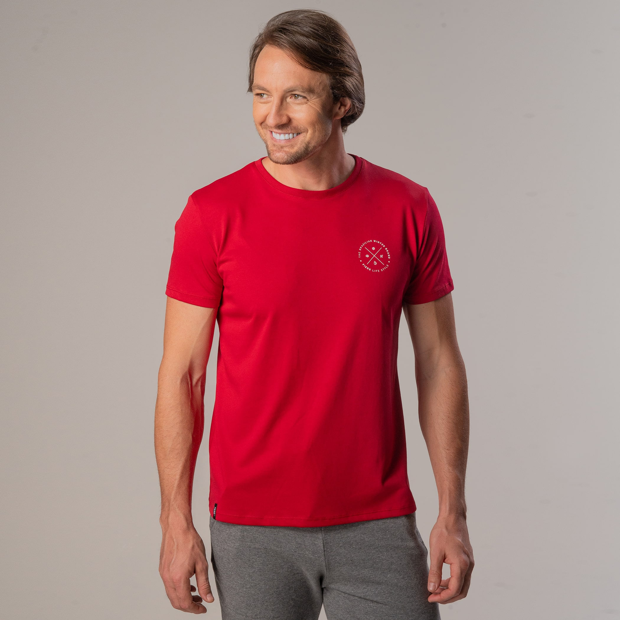 Camiseta Masculina Manga curta Lifestyle Slim Fit