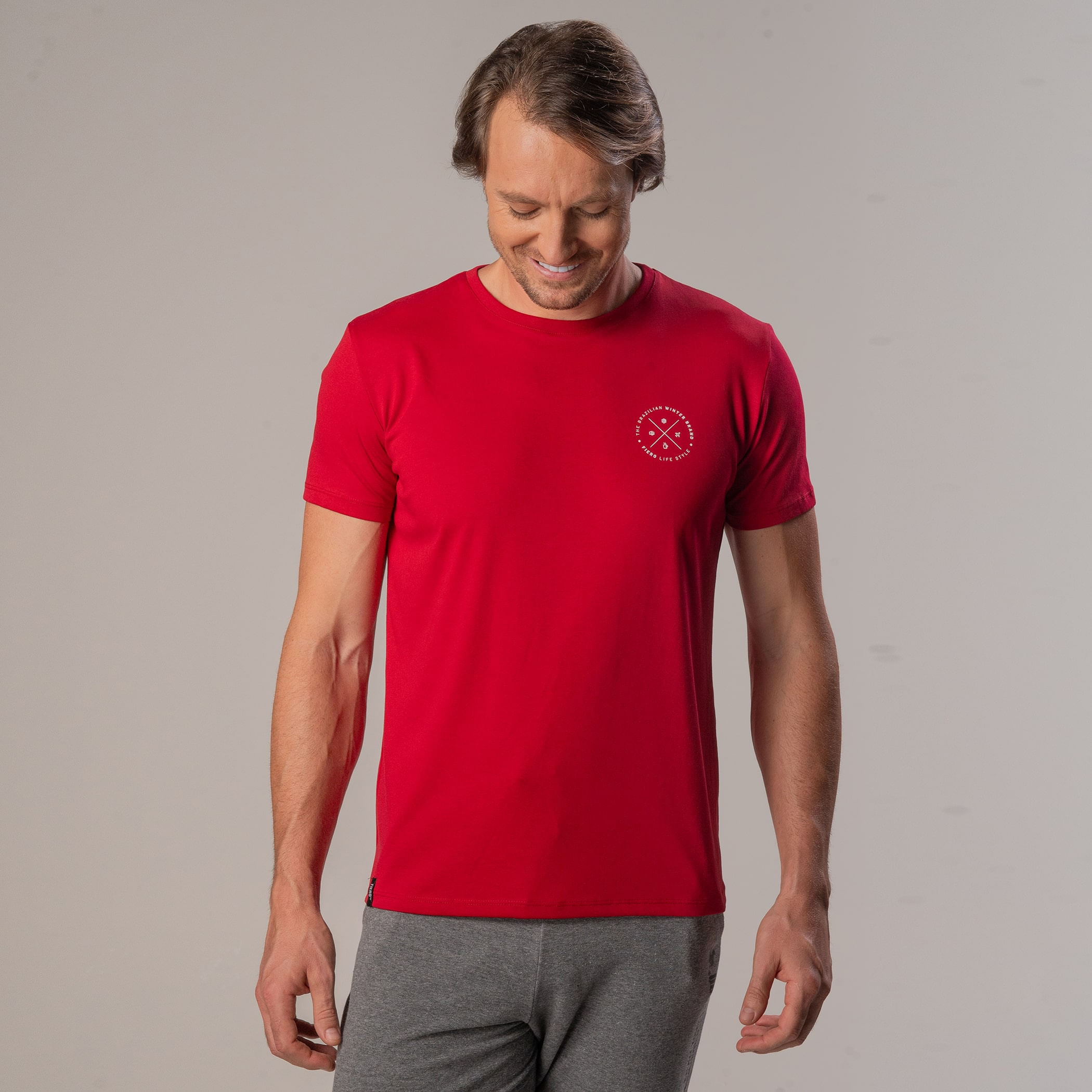 Camiseta Masculina Manga curta Lifestyle Slim Fit