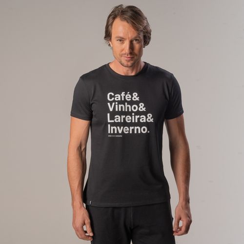 Camiseta masculina manga curta Winter Words Slim Fit