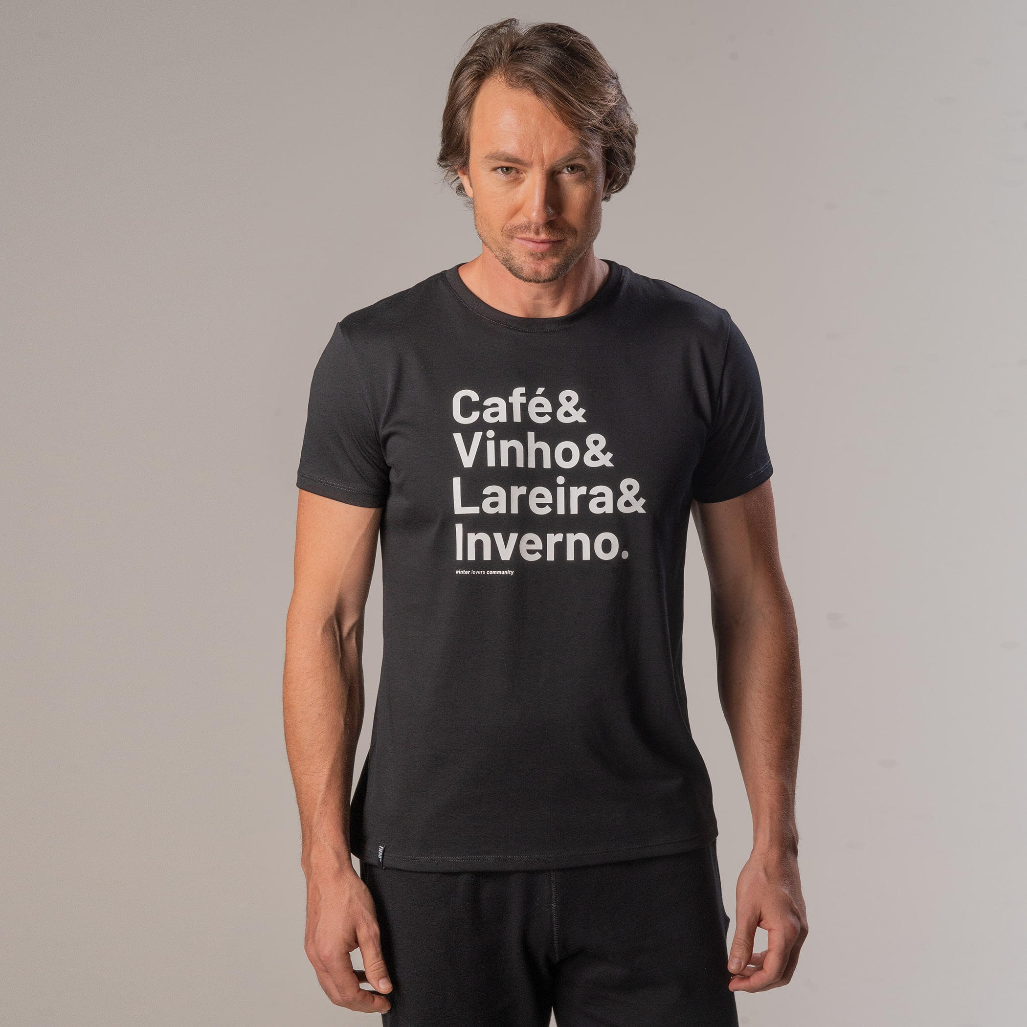 Camiseta masculina manga curta Winter Words Slim Fit