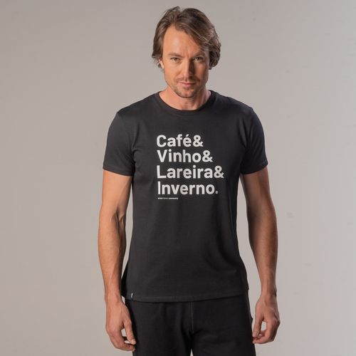 Camiseta masculina manga curta Winter Words Slim Fit