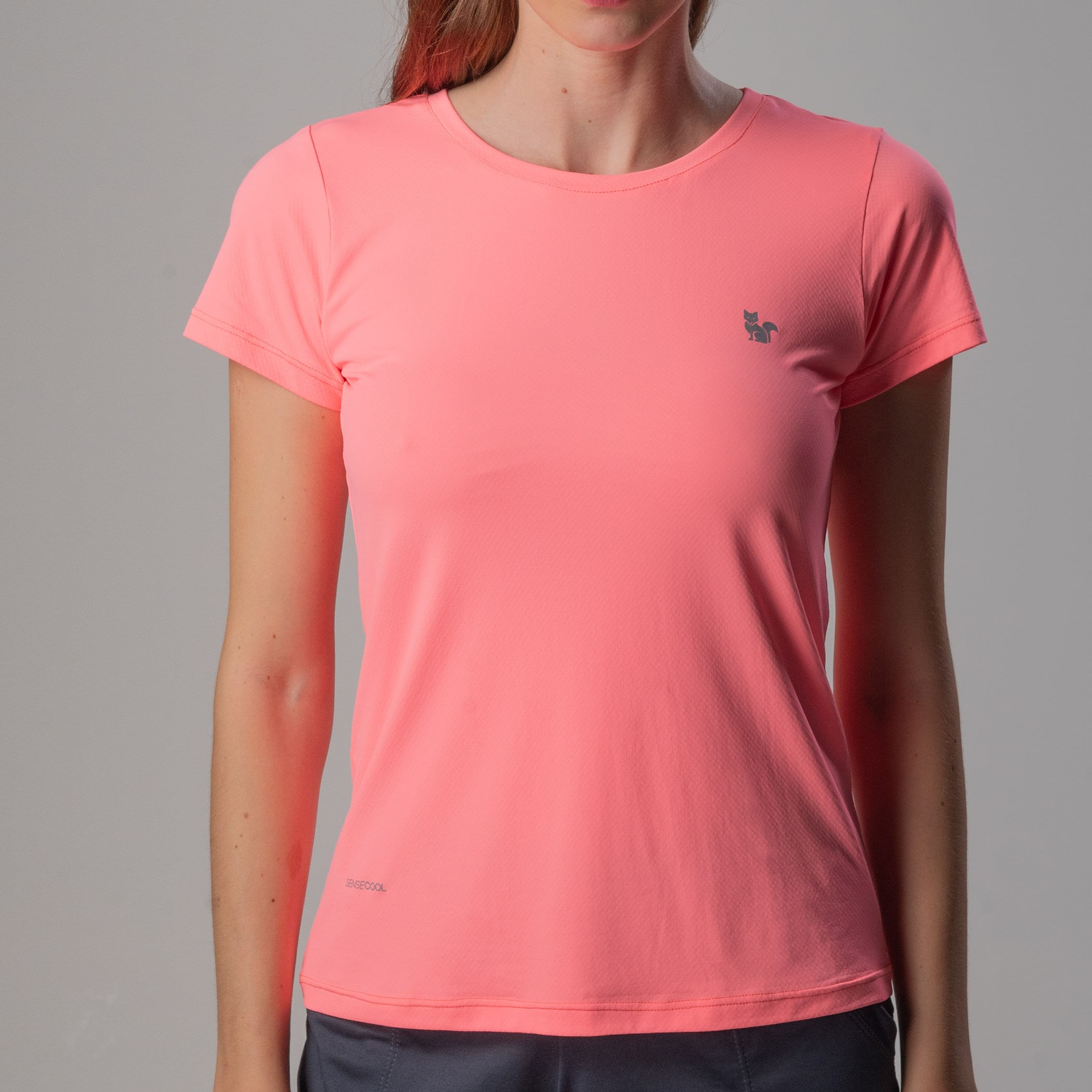 Camiseta Feminina proteção UV Sense Cool Regular Fit Manga Curta
