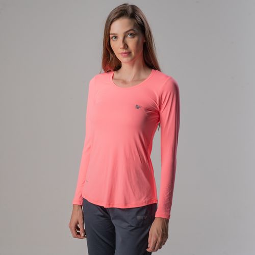 Camiseta Sense Cool proteção UV Feminina Regular Fit alongada - Manga Longa