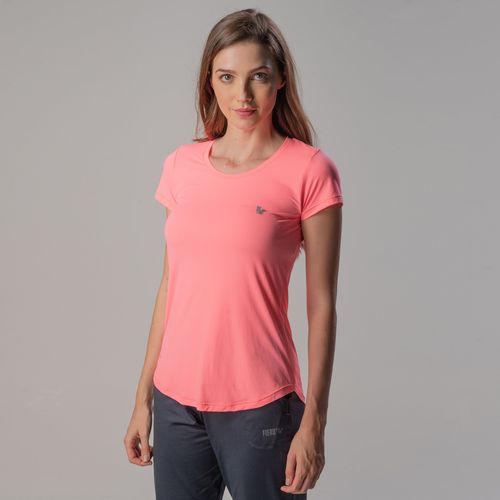 Camiseta Feminina proteção UV Sense Cool Regular Fit alongada - Manga Curta