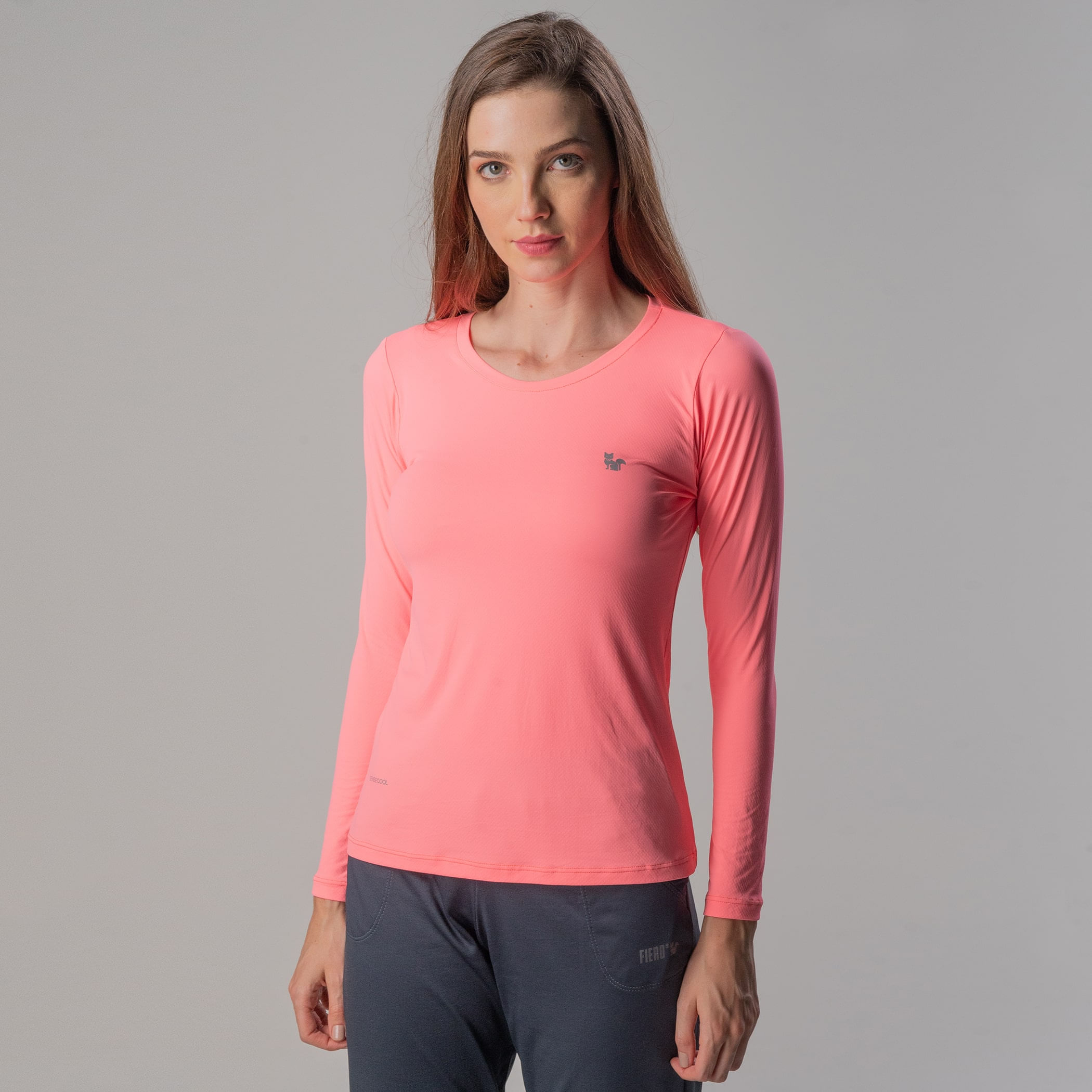 Camiseta Feminina proteção UV Sense Cool Regular Fit Manga Longa
