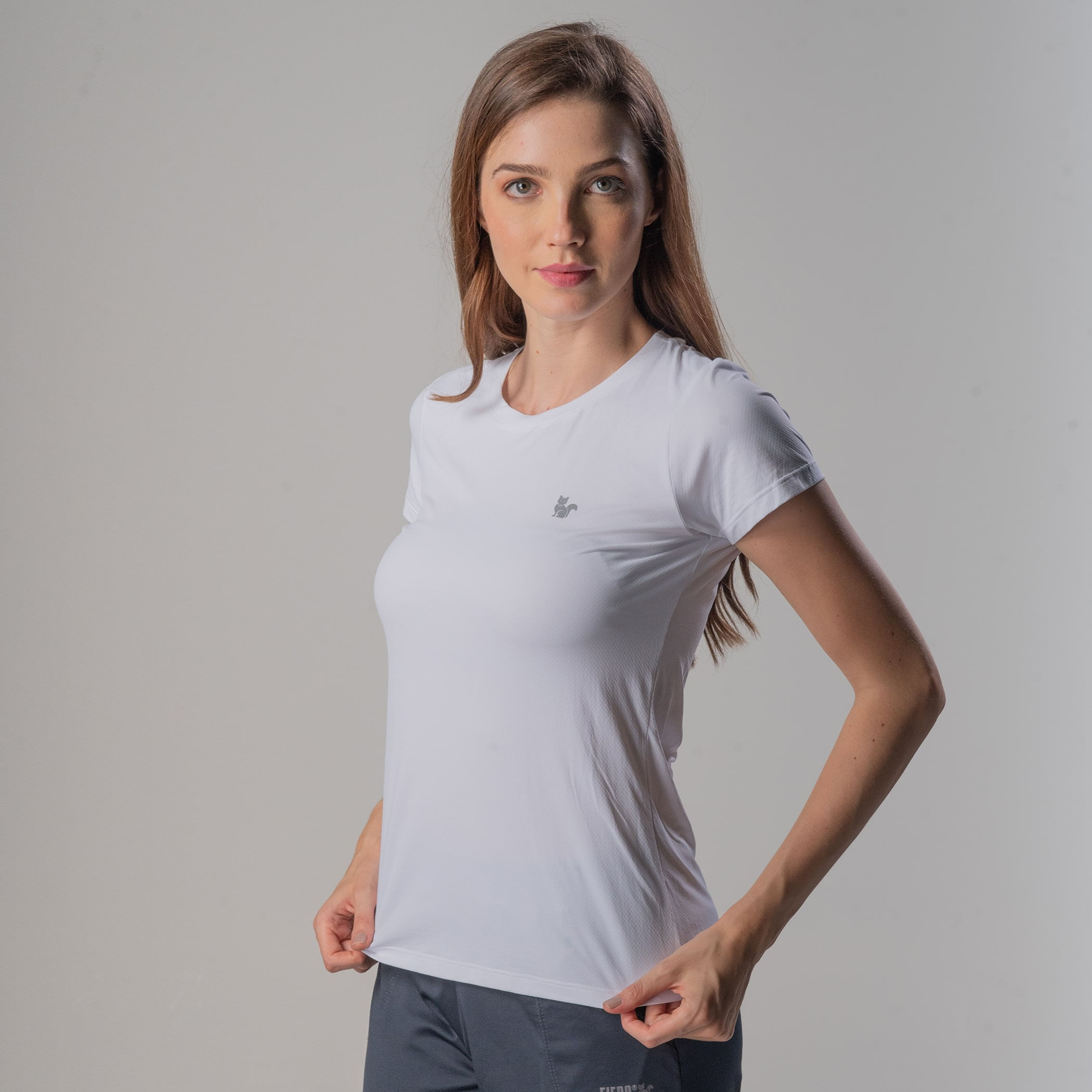 Camiseta Feminina proteção UV Sense Cool Regular Fit Manga Curta