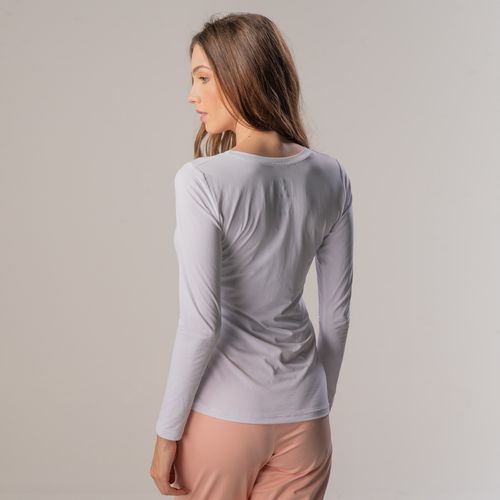 Camiseta Sense Cool proteção UV Feminina Regular Fit alongada - Manga Longa