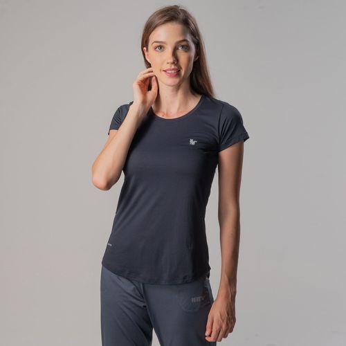 Camiseta Feminina proteção  UV Sense Cool Regular Fit alongada - Manga Curta