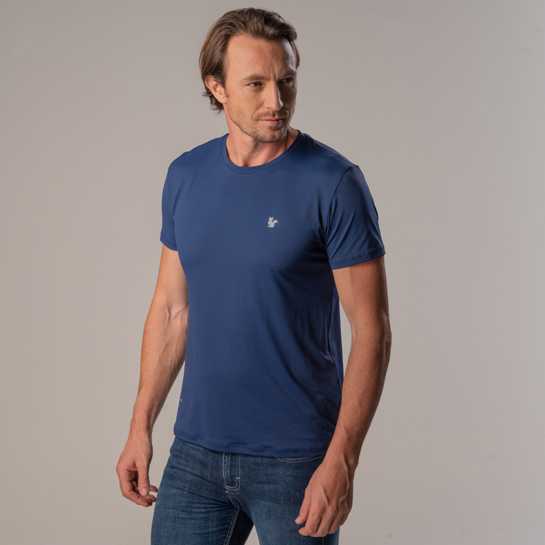 Camiseta Sense Cool proteção UV Masculina Slim Fit - Manga Curta
