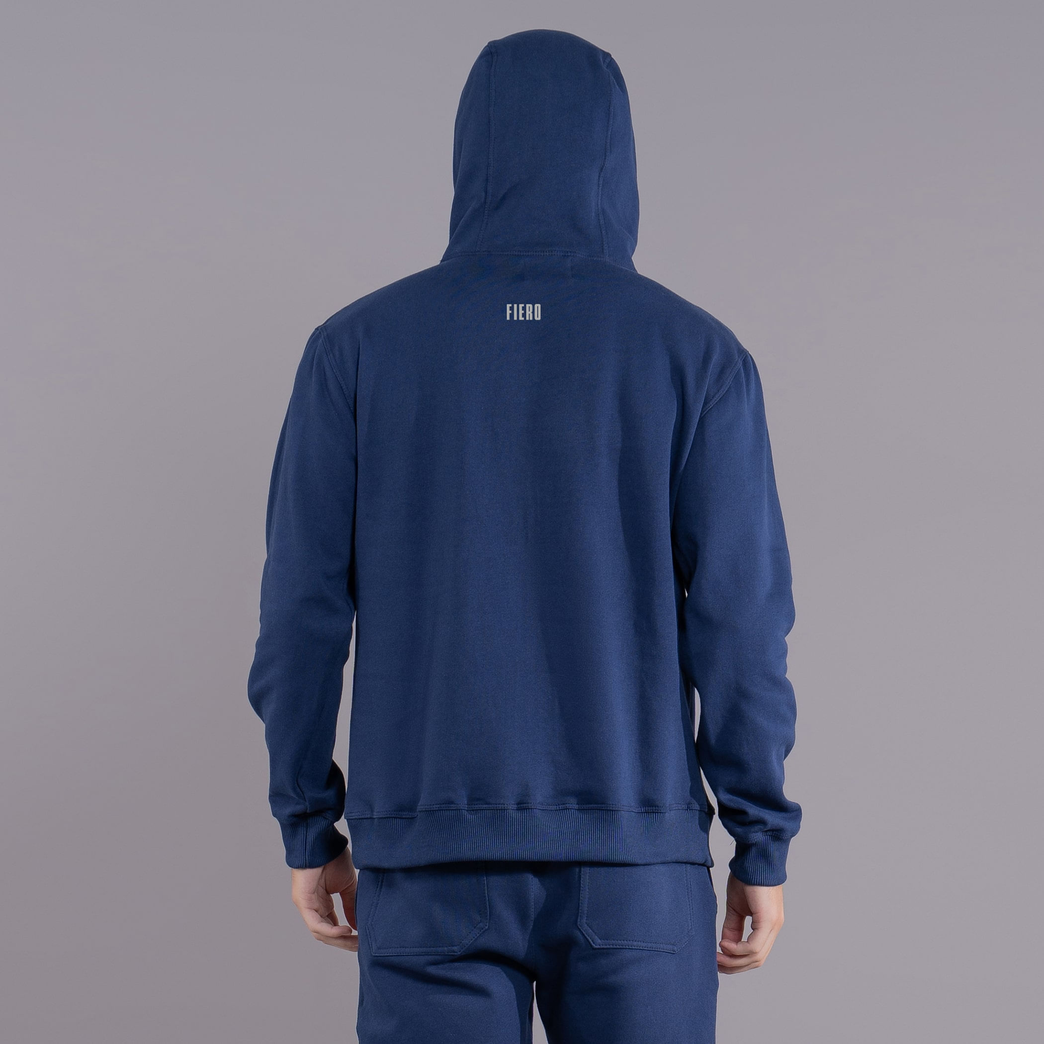 Moletom masculino Winter Photo canguru com forro peluciado