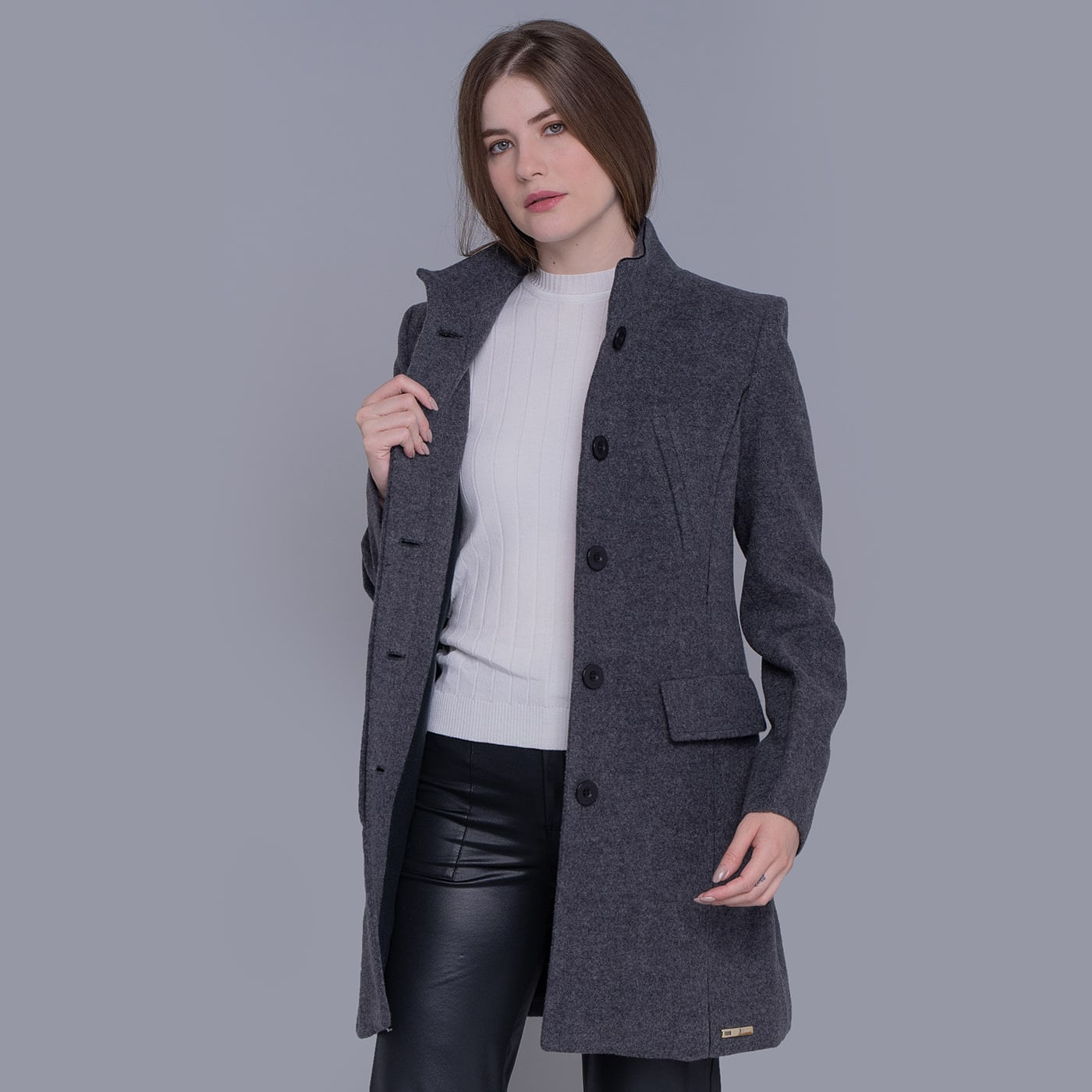 Casaco térmico feminino Trier em lã premium