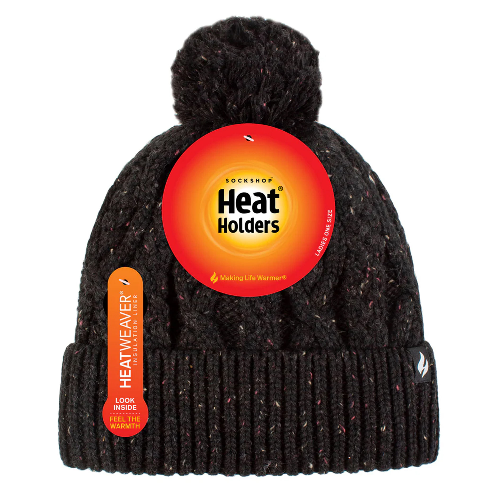 Gorro Térmico Feminino Pompom Salzburg em Tricô Heat Holders