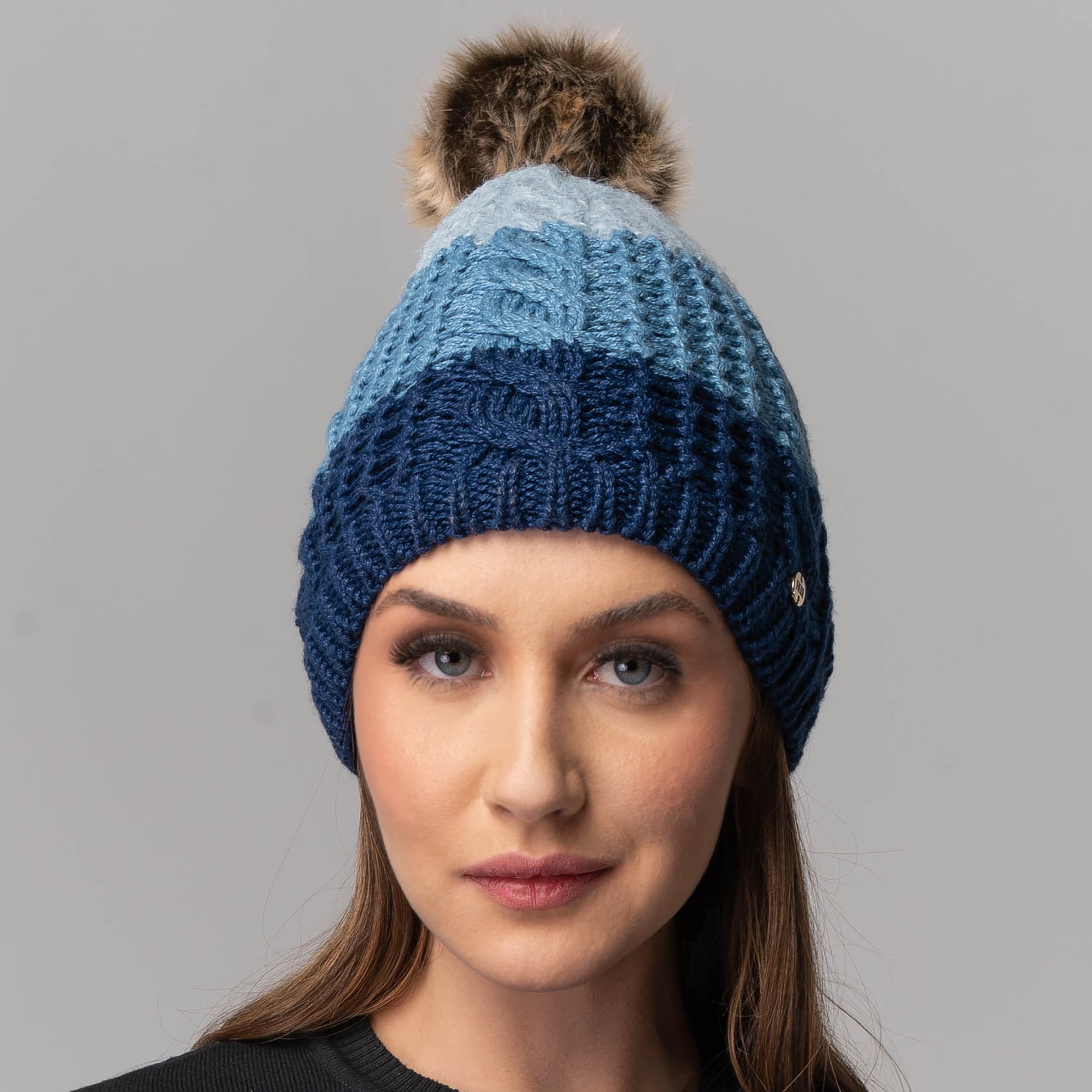 Gorro Feminino Pompom Copenhague forrado em lã